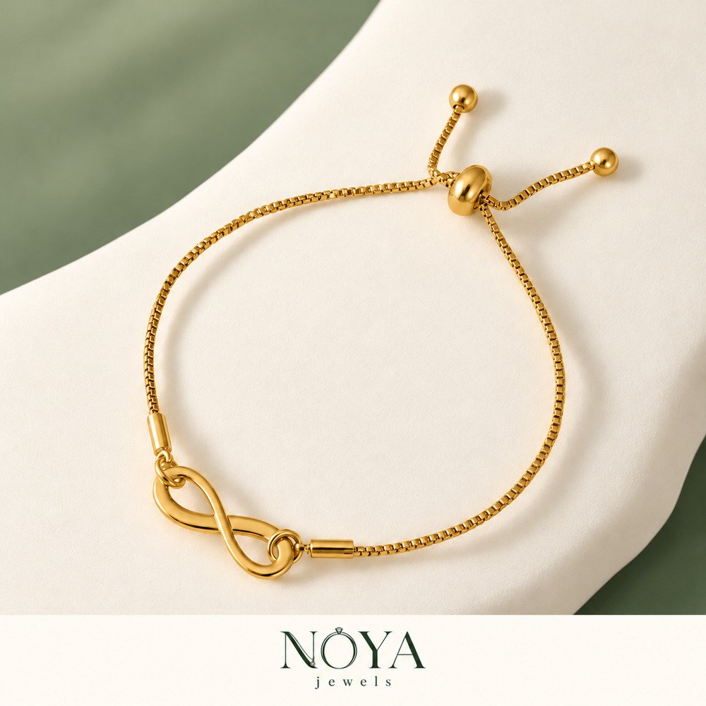 Infinity Themed Wraparound Bracelet – Adjustable Slider