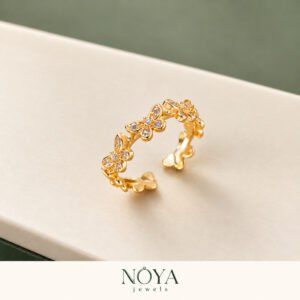 Butterfly Themed Adjustable Finger Ring