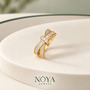 Cross Shaped Adjustable Finger Ring