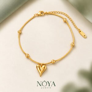 Heart Themed Wraparound Bracelet – Heart Drop